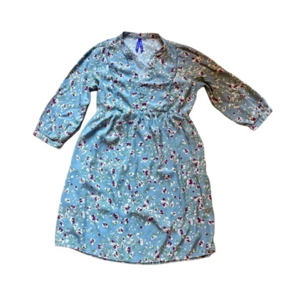 Seraphine Light Blue Floral Midi Dress